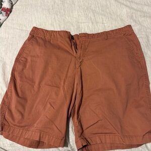 Falls Creek Men's Rust Flat Front Shorts